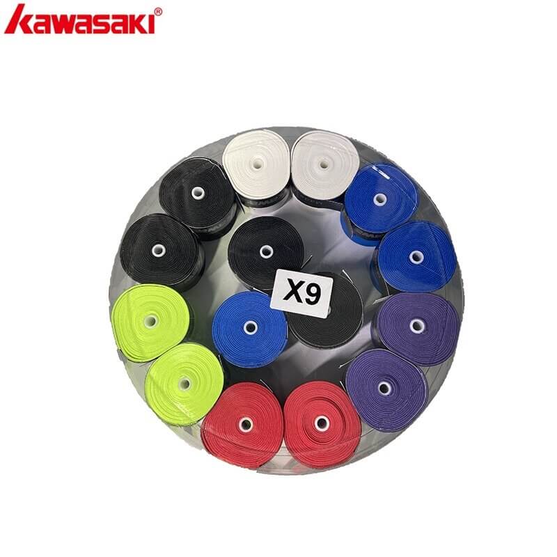 10 pièces/lot Kawasaki marque X9 Overgrip raquette de Tennis sur Grip  anti-dérapant Badminton ruban